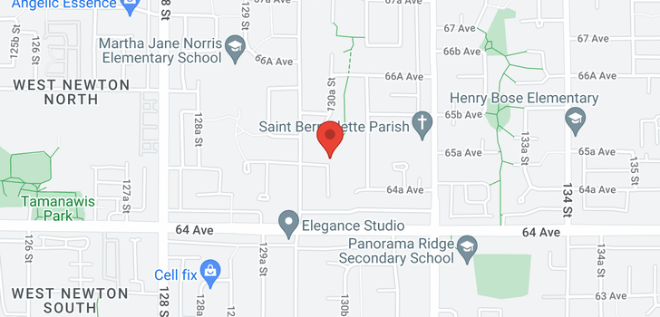 map of 13043 65 AVENUE